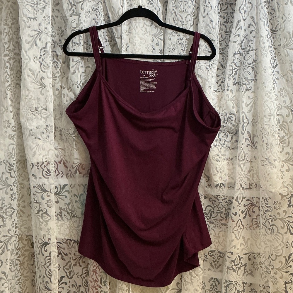 🩷 Terra & Sky Rich Wine Camisole